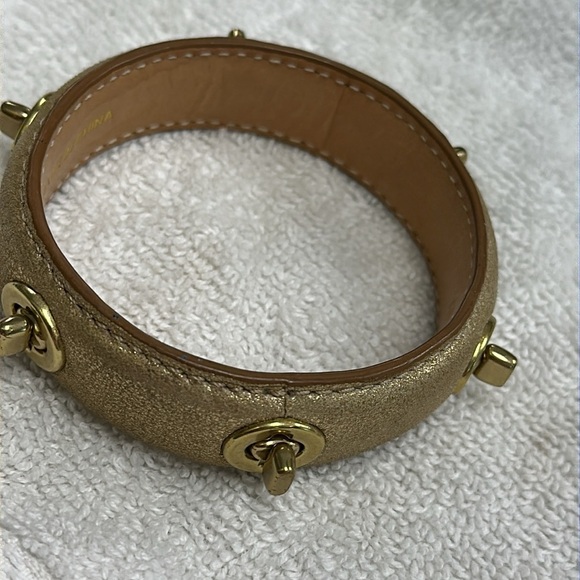 Gold Coach Bracelet with Turnlock Detail - Picture 5 of 7